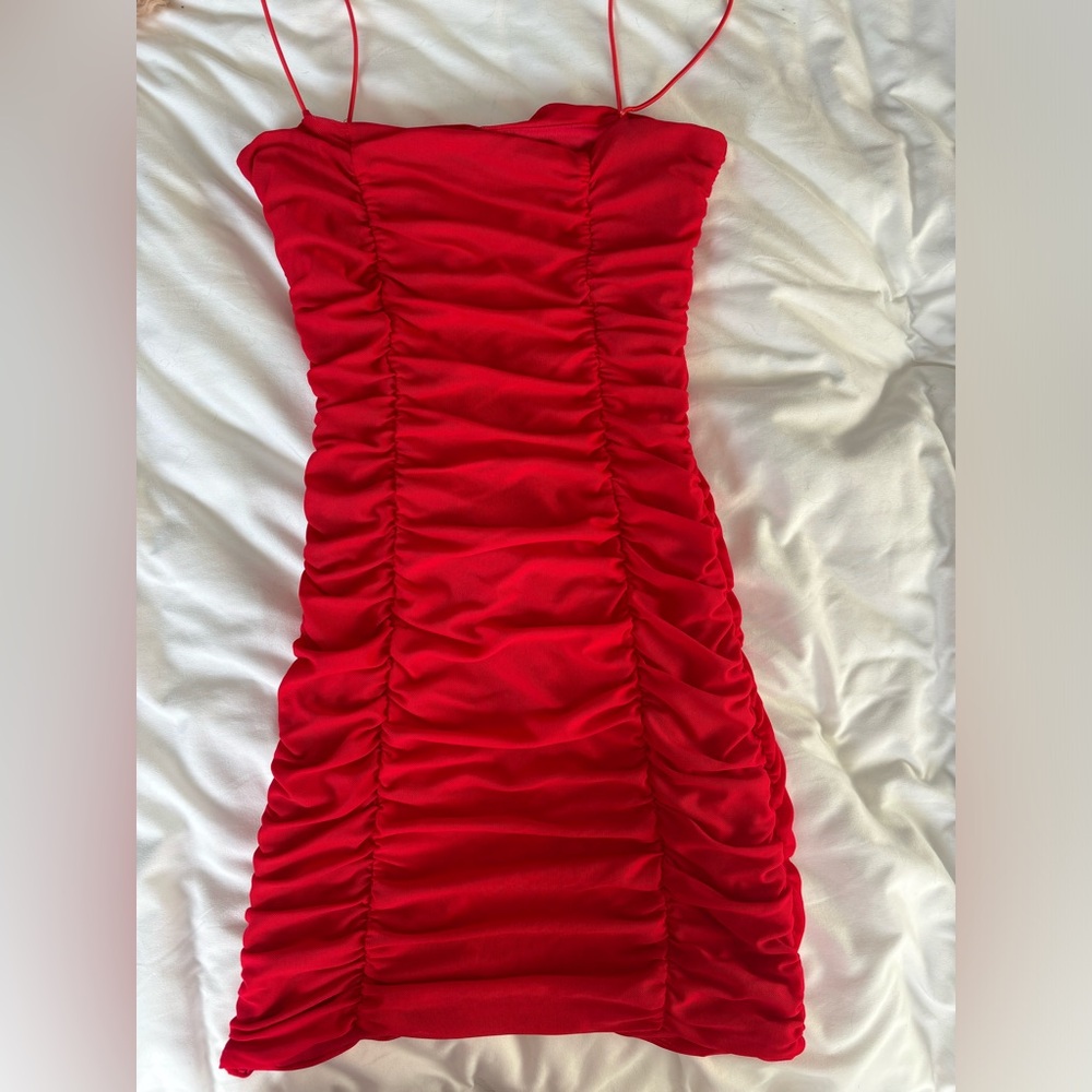 red dress
